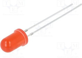 OSR5PA5A34A-CRLED14, CRLED; 5mm; red; 3000mcd; 30°; Front: convex; 12V; Pitch: 2.54mm