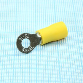 RVL5.5-4, клемма тип O d4.3mm провод 4-6мм2 Yellow