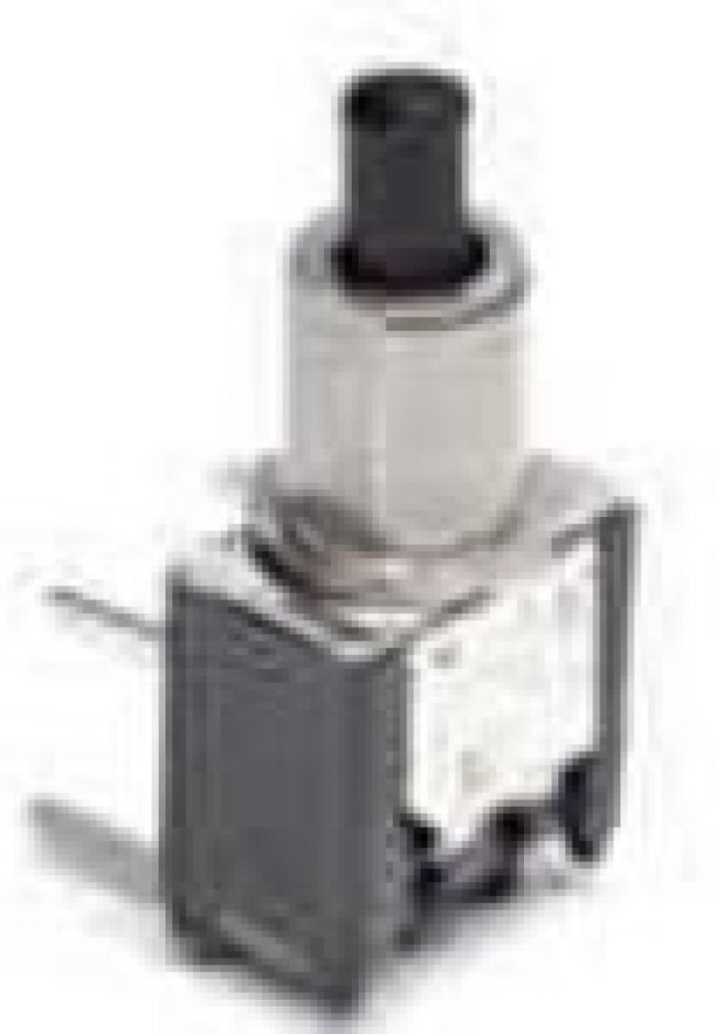TPB11CGPC004, Pushbutton Switches SP MOM BLK ACT UNTH