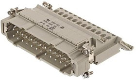 09330244629, Heavy Duty Power Connectors MALE INSERT 24 POLES+PE