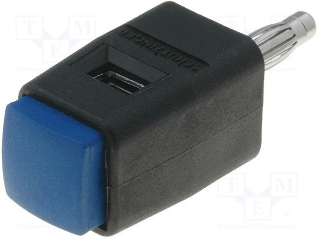 SDK502-BL, Зажим лабораторный, синий, 70ВDC, 16А, винтами, никель, полиамид SDK502-BL, Зажим лабораторный, синий, 70ВDC, 16А, винтами, никель, полиамид