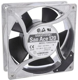 Вентилятор Sanyo Denki San Ace 109S025UL 120x38 230V 50/60Hz 16/18W 0.11A/0.10A Вентилятор Sanyo Denki San Ace 109S025UL 120x38 230V 50/60Hz 16/18W 0.11A/0.10A