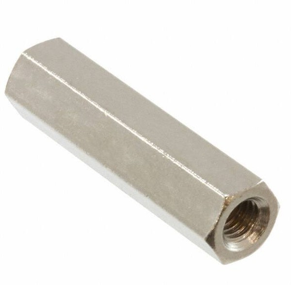 R30-1002002, Threaded Standoff, M3 x 0.5 Thread, 20mm Body, Brass, Female/Female R30-1002002, Threaded Standoff, M3 x 0.5 Thread, 20mm Body, Brass, Female/Female