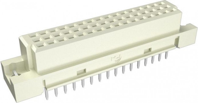 86093488314755V1LF, Conn DIN 41612 RCP 48 POS 2.54mm Solder ST Thru-Hole Tray