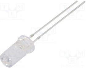 OSR5PA5T51A, LED; 5mm; red; 750?1120mcd; 50°; Front: flat; 1.8?2.6V; Pitch: 2.54mm