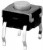 B3W-4000S, Switch Tactile N.O. SPST Flat Round Button PC Pins 0.05A 24VDC 3000000Cycles 1.96N Thru-H