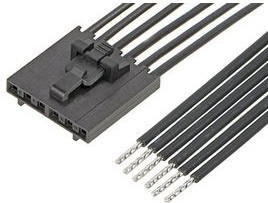 216271-1080, Rectangular Cable Assemblies SL POSITIVE LOCK R-S 8CKT 50MM Sn