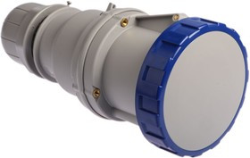 Разъем пром. силовой CEE кабельный, гнездо, 63A, 2P+E 6h, 200_250VAC 50/60Hz, IP66/IP67/IP69, серия OPTIMA