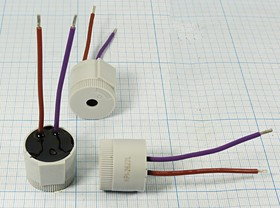 Излучатель звука пьезоэлектрический со встроенным генератором (6~18)В, 2.9кГц, згп 26x22\ 6~18\\2,9\