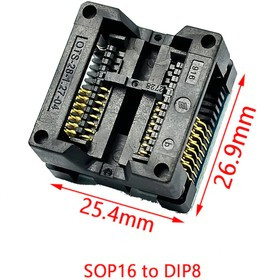 SOP16 to DIP8 (2.54mm) плата переходная с колодкой