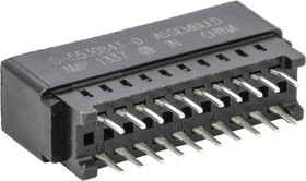 5-5530843-0, Standard Edge II Series Edge Connector, 20-Contacts, 2.54mm Pitch, Solder Termination