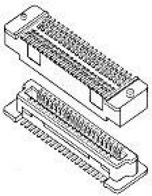 61083-061409LF, Board to Board &amp; Mezzanine Connectors 60P DR BTB VT PLUG