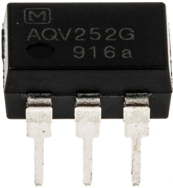 AQV252G, Solid State Relay, 2.5 A Load, PCB Mount, 60 V Load, 5 V dc Control AQV252G, Solid State Relay, 2.5 A Load, PCB Mount, 60 V Load, 5 V dc Control