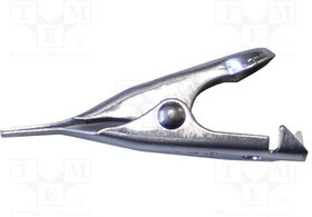 BU-34X, Зажим "крокодил"; 5А; Диап.захвата: макс.5,6мм; Длина: 28мм