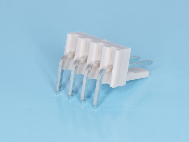 WF-4R, Разъем питания 4 контакта, вилка на плату, прямой угол, шаг 2,54мм