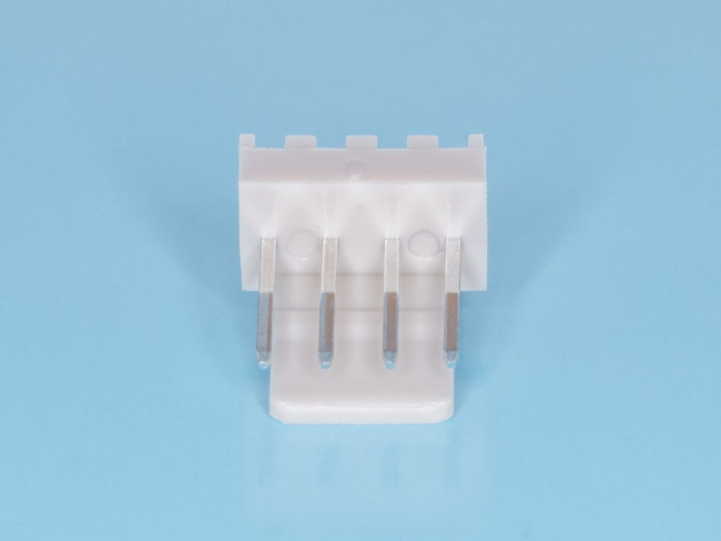 WF-4R, Разъем питания 4 контакта, вилка на плату, прямой угол, шаг 2,54мм