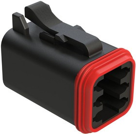 AT06-6S-BLK, Conn Housing PL 6 POS Crimp ST Cable Mount Black AT06-6S-BLK, Conn Housing PL 6 POS Crimp ST Cable Mount Black