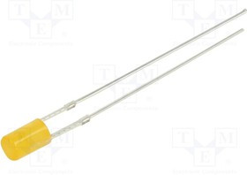 OSO5JA3HE4B, LED; 3mm; orange; 100?150mcd; 140°; Front: flat; 1.8?2.6V; -30?85°C