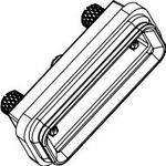 627-229-025-010, Backshell 180° Acrylonitrile Butadiene Styrene