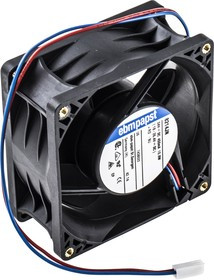 8214JN-RS0, 8200 J Series Axial Fan, 24 V dc, DC Operation, 132m³/h, 11W, 80 x 80 x 38mm