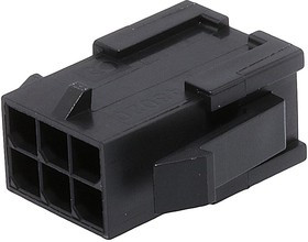 SCT3001FH-2x3P, Корпус разъема Micro-Fit 3.0 розетка на кабель 6pin