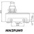 MN2PUM9, Микропереключатель 10А 250VAC с плунжером на панель