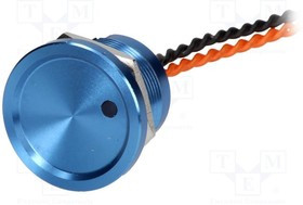 PS223Z10Y11O12VD, Переключатель: пьезоэлектрический, Пол: 2, SPST-NO, 0,2A/24ВAC