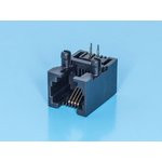 TJ4-6P4C, Розетка RJ14 телефонная на плату тип 4