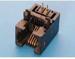 TJ4-6P4C, Розетка RJ14 телефонная на плату тип 4