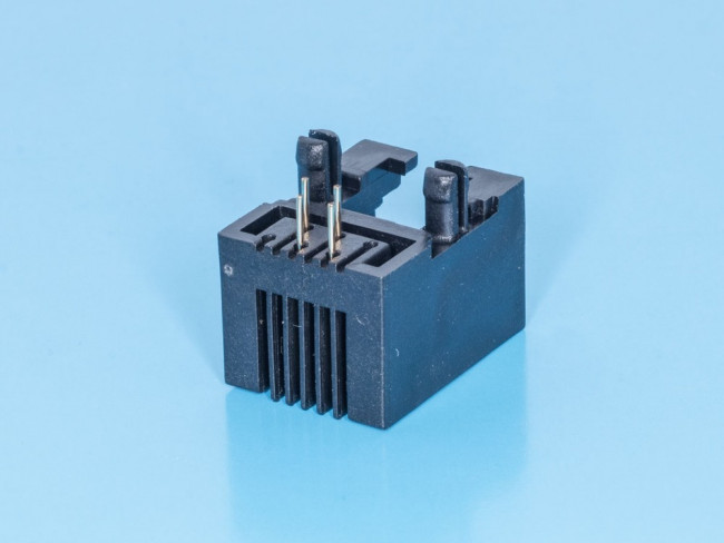 TJ4-6P4C, Розетка RJ14 телефонная на плату тип 4