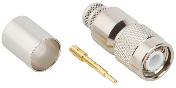 122398, RF COAXIAL, TNC, PLUG, 50 OHM, CABLE, CRIMP