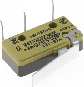 XCG11-J1Z1, Переключатель микропереключатель SNAP ACTION, с рычагом, SPDT, 5A/250ВAC, IP40