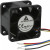 FFB0412VHN-TP03, DC Fans Fan, 40x28mm, 12VDC, 15.79CFM, 1.92W, 0.6A, 45dBA, Ball, 4-Leads, Tach/PWM
