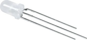 L-59GYW, Светодиод зеленый/желтый 60° d=5мм 50/40мКд 568/588нМ