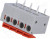 AC142R-04P-5.08-GRAY, Зажимная рейка для печатных плат, угловой 90°, 5,08мм, на PCB AC142R-04P-5.08-GRAY, Зажимная рейка для печатных плат, угловой 90°, 5,08мм, на PCB