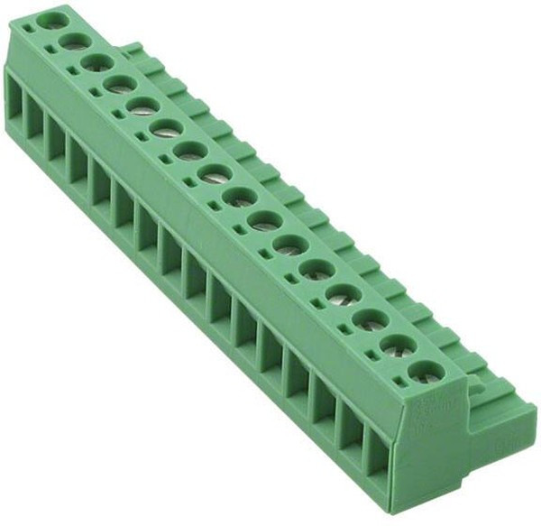 1757158, Pluggable Terminal Blocks 16 Pos 5.08mm pitch Plug 24-12 AWG Screw