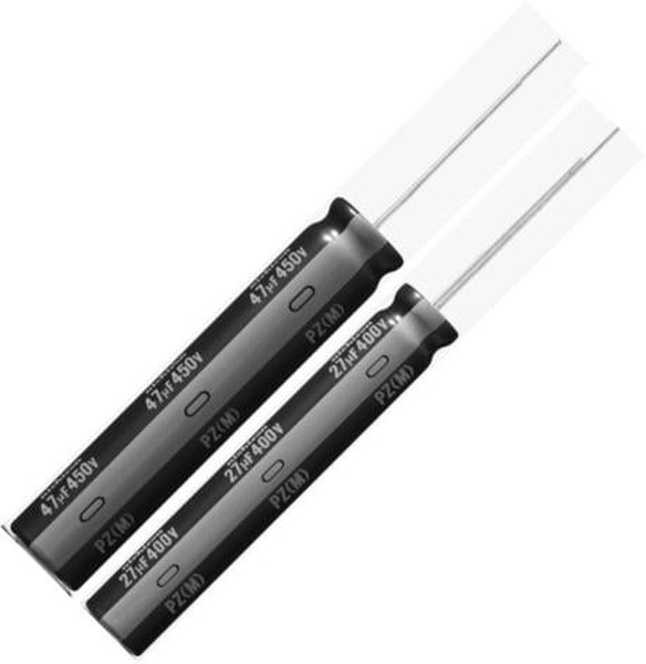 UCS2W470MHD1TN, Cap Aluminum Lytic 47uF 450V 20% (18 X 25mm) Radial 7.5mm 1200mA 10000h 105°C Ammo UCS2W470MHD1TN, Cap Aluminum Lytic 47uF 450V 20% (18 X 25mm) Radial 7.5mm 1200mA 10000h 105°C Ammo