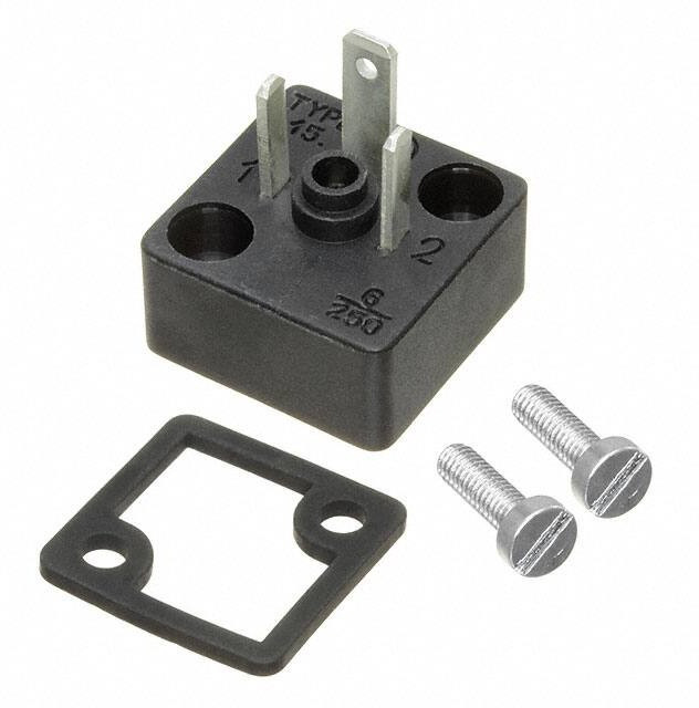 1210120009, Circular DIN Connectors mPmDINAdpt FrmB-11mm B15Base 2P +Grnd Trm