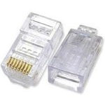 Коннектор ITK (CS3-1C5EU) UTP кат.5e RJ45 прозрачный (упак.:1шт) Коннектор ITK (CS3-1C5EU) UTP кат.5e RJ45 прозрачный (упак.:1шт)