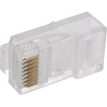 Коннектор ITK (CS3-1C5EU) UTP кат.5e RJ45 прозрачный (упак.:1шт) Коннектор ITK (CS3-1C5EU) UTP кат.5e RJ45 прозрачный (упак.:1шт)