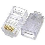 Коннектор ITK (CS3-1C5EU) UTP кат.5e RJ45 прозрачный (упак.:1шт) Коннектор ITK (CS3-1C5EU) UTP кат.5e RJ45 прозрачный (упак.:1шт)