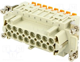 CSHF 16, Разъем: HDC; "мама"; CSH; PIN:16; 16+PE; размер 77.27; 16А; 400В