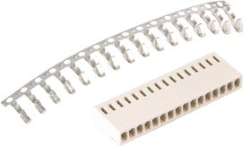 HU-16 (DS1070-16 F), Розетка на кабель c контактами 2.54мм 16pin HU-16 (DS1070-16 F), Розетка на кабель c контактами 2.54мм 16pin