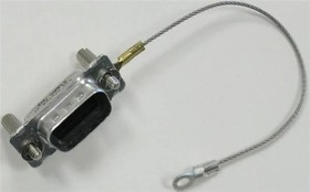 15-000110, D-Sub Tools &amp; Hardware 9P CAP W/LANYRD FOR MALE IP67