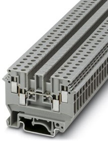 2775016, UDK 4 Series Grey DIN Rail Terminal Block, Double-Level, Screw Termination