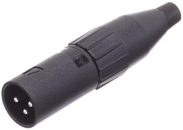AC3MMCP, Вилка; XLR; "папа"; PIN: 3; прямой; на провод; пайка; посеребренные