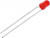 TLLR4401, LED; 3mm; red; 1?2mcd; 50°; Front: convex; 1.9?2.4V; Pitch: 2.54mm
