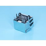 TJ18-L8P8C-4, Разъем RJ-45 на плату, 8P8C, 2 светодиода (желтый-зеленый), экранированный, тип 18 TJ18-L8P8C-4, Разъем RJ-45 на плату, 8P8C, 2 светодиода (желтый-зеленый), экранированный, тип 18