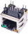 TJ18-L8P8C-4, Разъем RJ-45 на плату, 8P8C, 2 светодиода (желтый-зеленый), экранированный, тип 18 TJ18-L8P8C-4, Разъем RJ-45 на плату, 8P8C, 2 светодиода (желтый-зеленый), экранированный, тип 18
