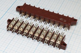Клеммная плата 130x29,5x15, контакты 20C, 2отверстия, 3ПС17-10[ПС2-10]